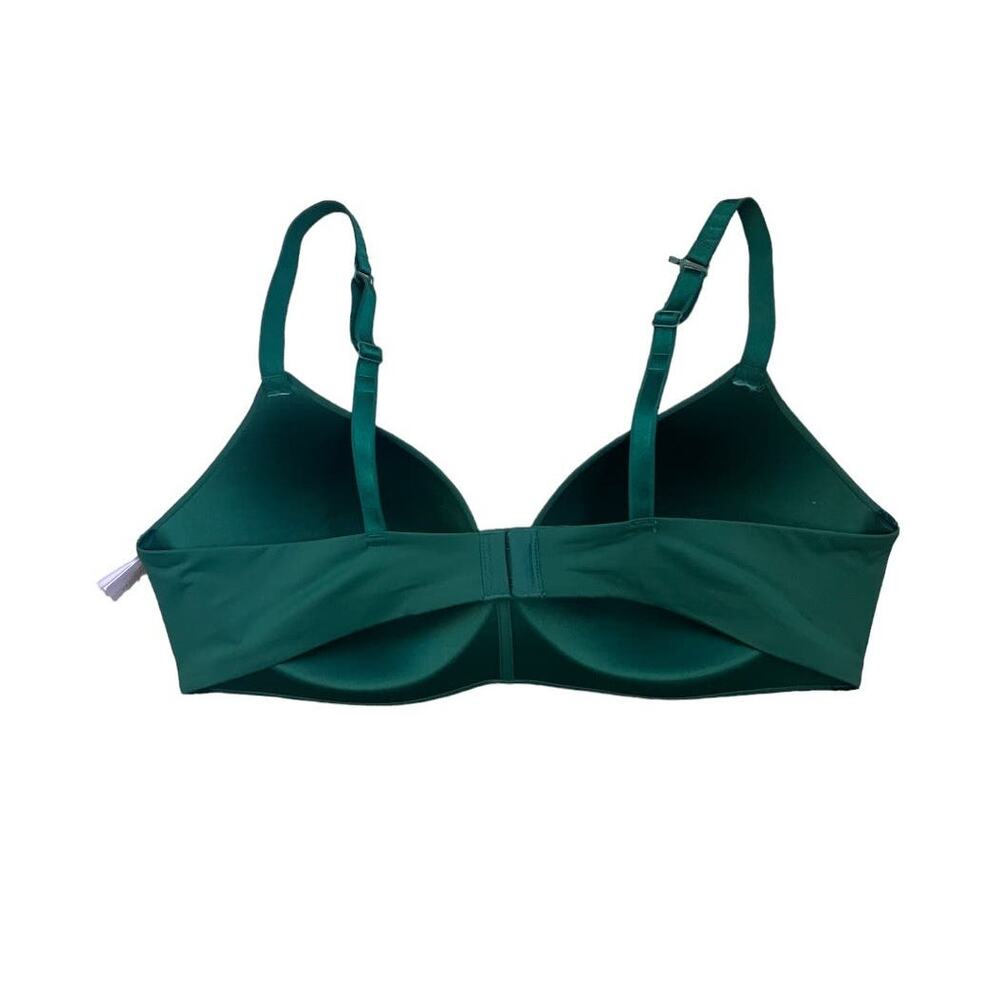 New Auden The Bliss Wireless Deep Green Bra 38C - Picture 2 of 3
